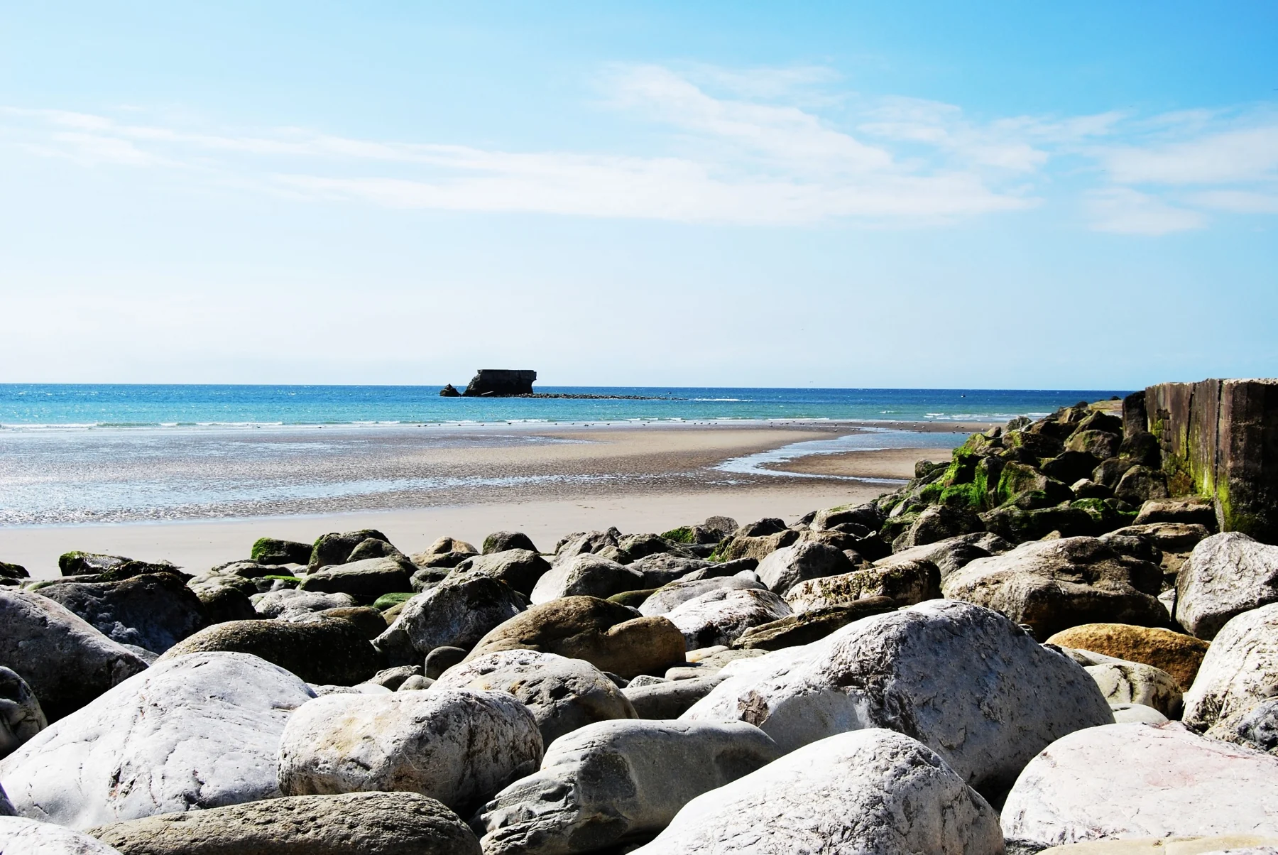 Le Portel beach and Fort de l’Heurt, photographed by David Aguilar